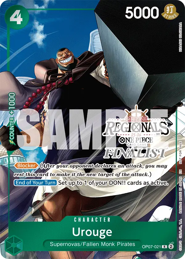 Urouge (Offline Regional Finalist Card Set 2025 Vol.1), One Piece Promotion Cards OP07-021