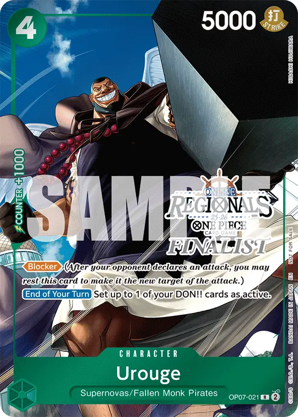 Urouge (Online Regional Finalist Card Set 2025 Vol.1), One Piece Promotion Cards OP07-021