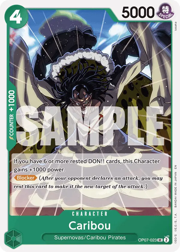 Caribou (Reprint), Starter Deck 24 GREEN Jewelry Bonney OP07-023