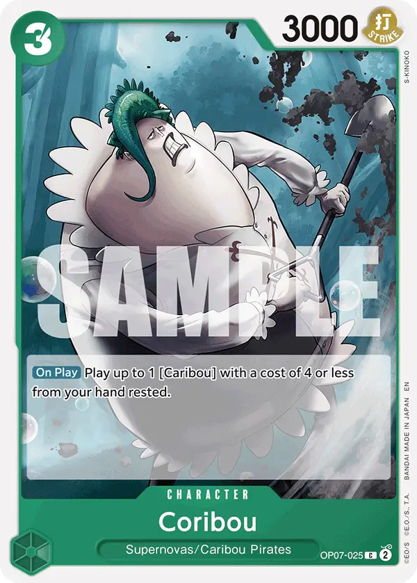 Coribou (Reprint), Starter Deck 24 GREEN Jewelry Bonney OP07-025