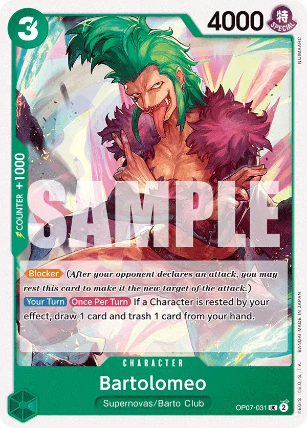 Bartolomeo, 500 Years in the Future OP07-031