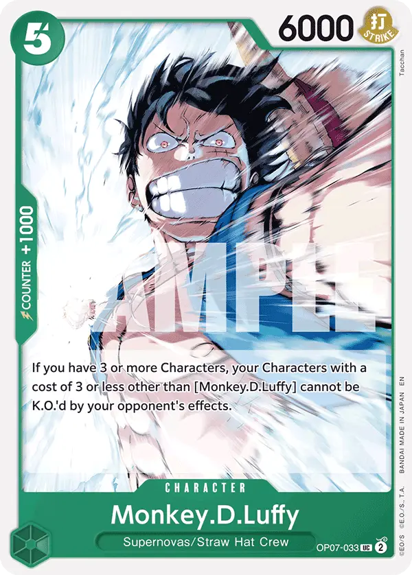 Monkey.D.Luffy (Reprint), Starter Deck 24 GREEN Jewelry Bonney OP07-033