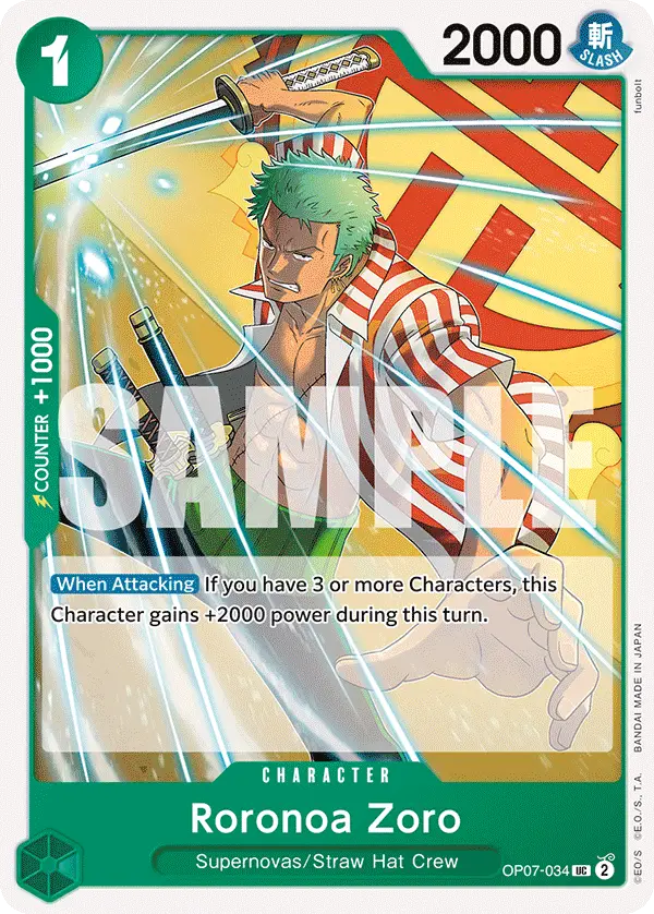 Roronoa Zoro, 500 Years in the Future OP07-034
