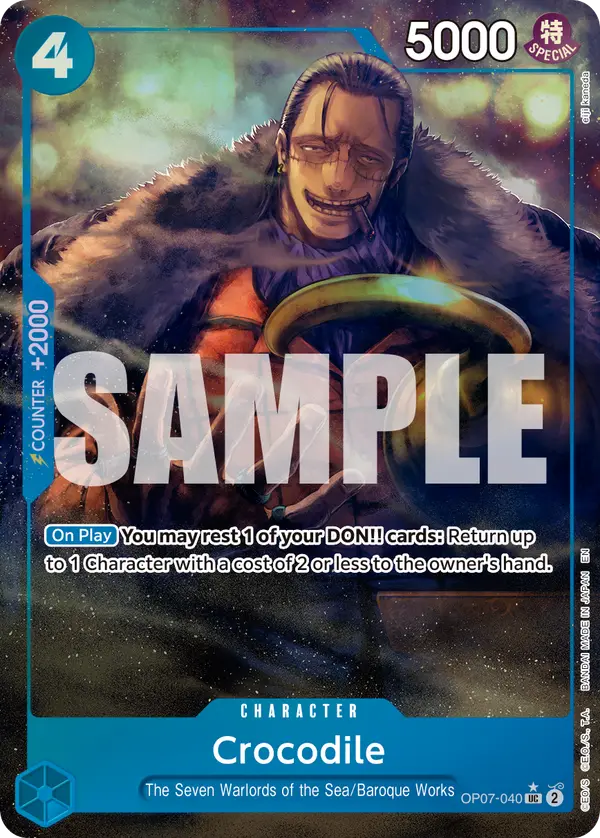 Crocodile (Alt Art), Premium Booster -The Best- Vol. 2 OP07-040