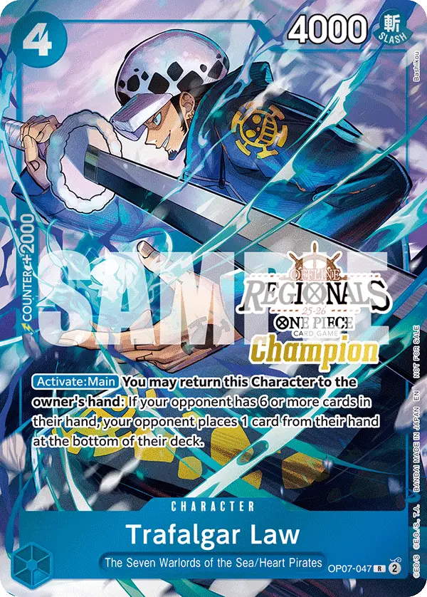 Trafalgar Law (Offline Regional Champion Card Set 2025 Vol.2), One Piece Promotion Cards OP07-047