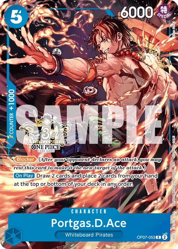 Portgas.D.Ace (3rd Anniversary Tournament 3 Brothers Pack), Carrying On His Will: 3rd Anniversary Tournament Cards OP07-053