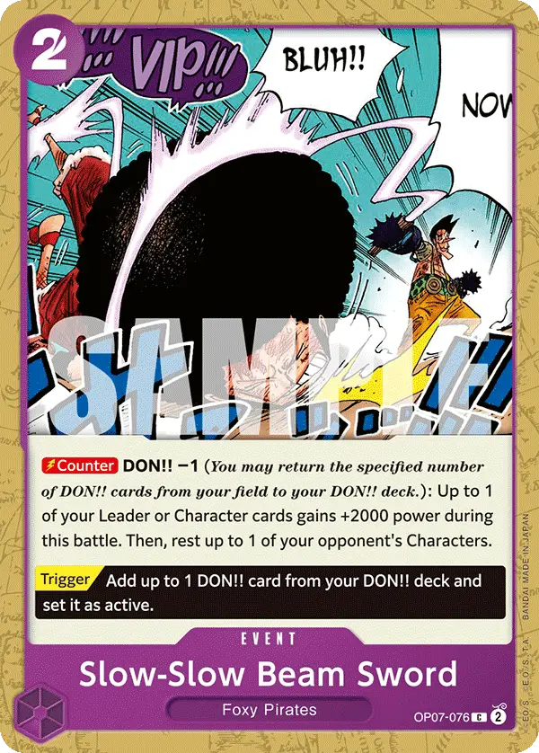 Slow-Slow Beam Sword, 500 Years in the Future OP07-076