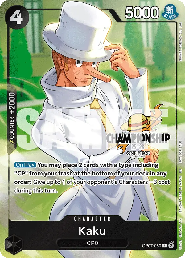 Kaku (CS 25-26 Celebration Pack), One Piece Promotion Cards OP07-080