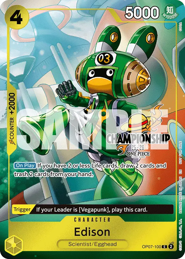 Edison (CS 25-26 Celebration Pack), One Piece Promotion Cards OP07-100