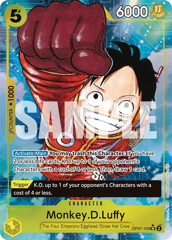 Monkey.D.Luffy (Alt Art), 500 Years in the Future OP07-109