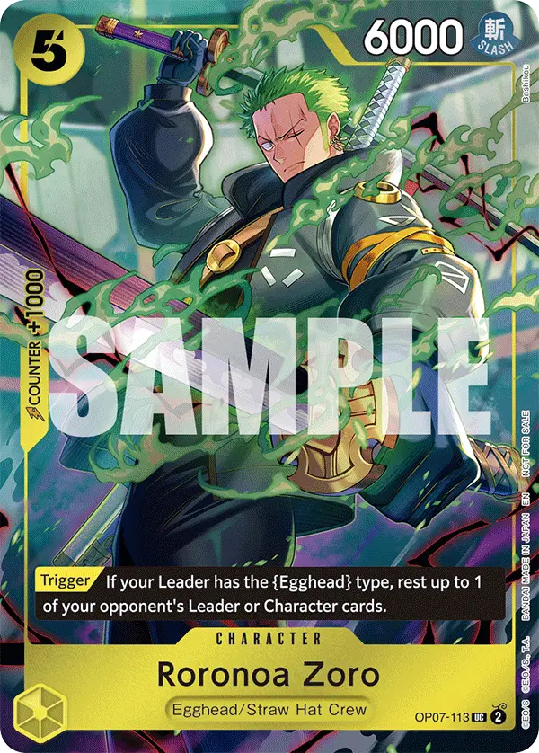Roronoa Zoro (One Piece Day Dallas 2025), One Piece Promotion Cards OP07-113