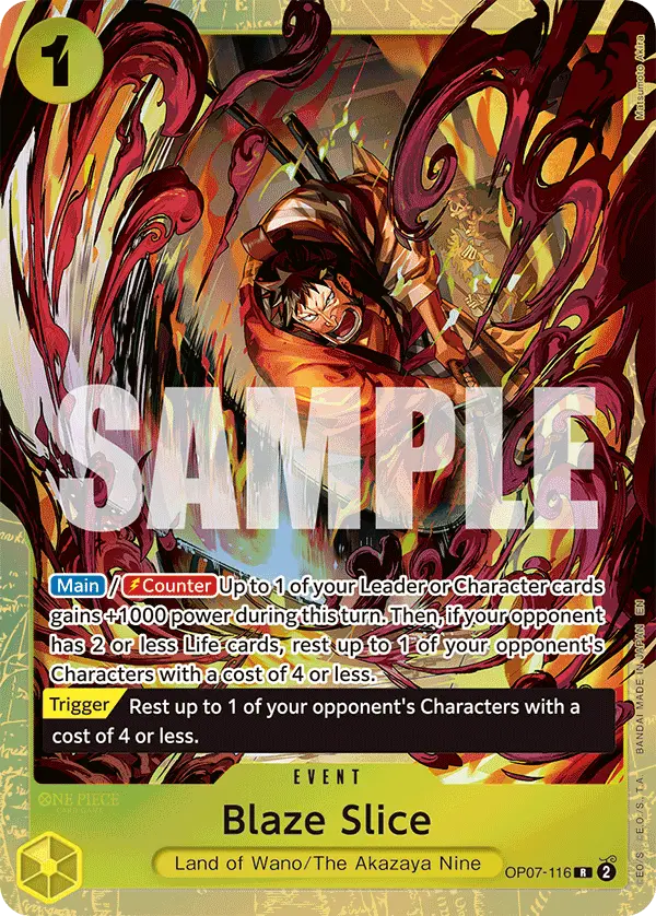 Blaze Slice (Premium Card Collection -Best Selection Vol. 5-), One Piece Promotion Cards OP07-116