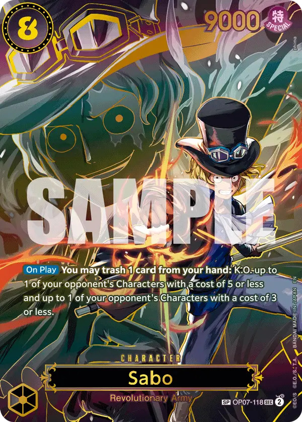 Sabo (SP), Carrying On His Will OP07-118