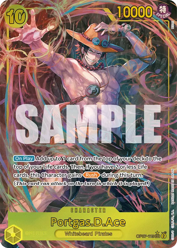 Portgas.D.Ace (Alt Art), 500 Years in the Future OP07-119