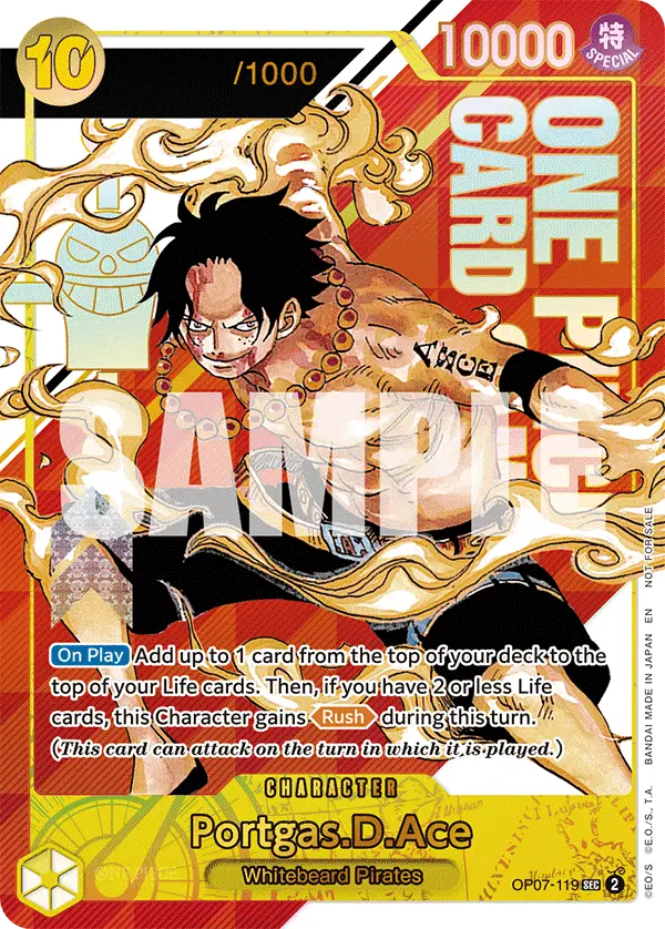 Portgas.D.Ace (Serial Numbered), One Piece Promotion Cards OP07-119