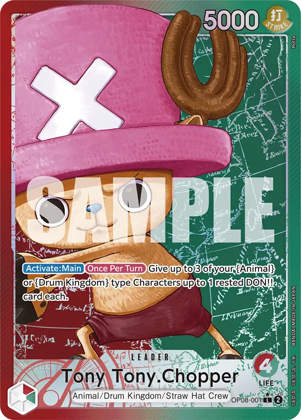 Tony Tony.Chopper (Alt Art), Two Legends OP08-001