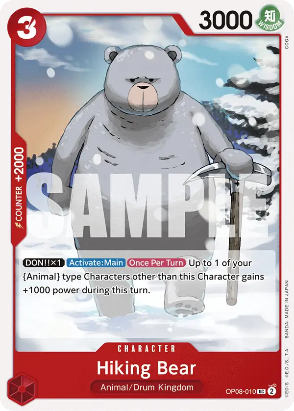 Hiking Bear, Two Legends OP08-010