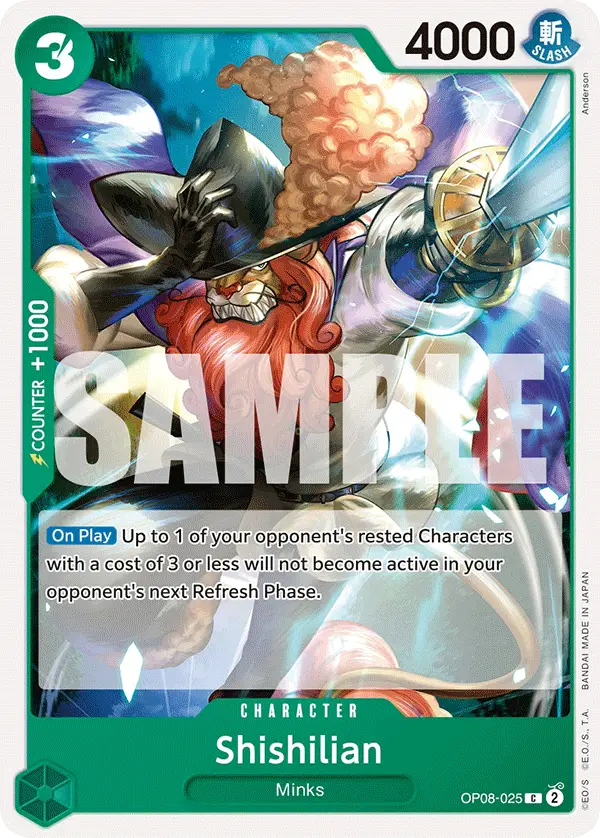 Shishilian, Two Legends OP08-025
