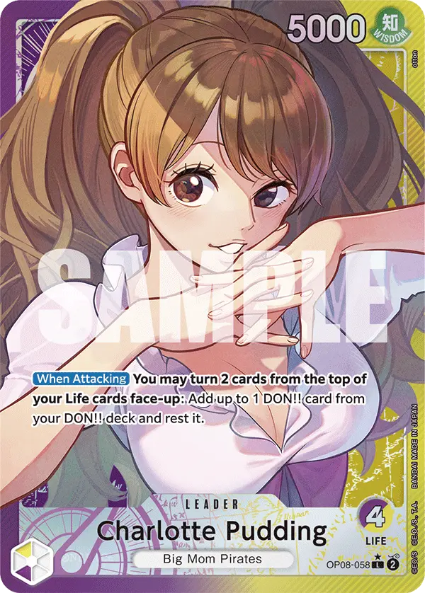 Charlotte Pudding (Alt Art), Two Legends OP08-058