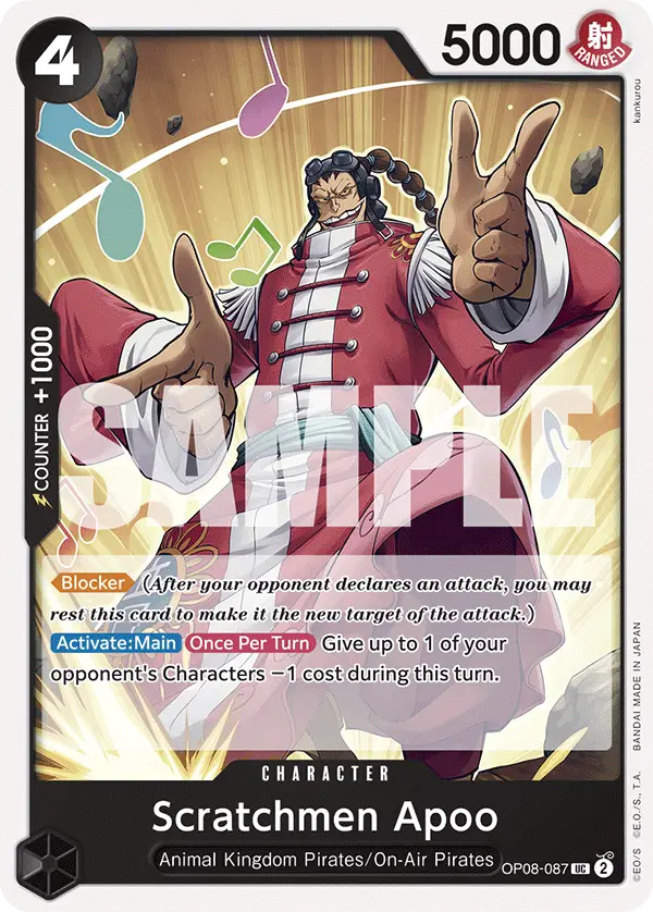 Scratchmen Apoo, Two Legends OP08-087