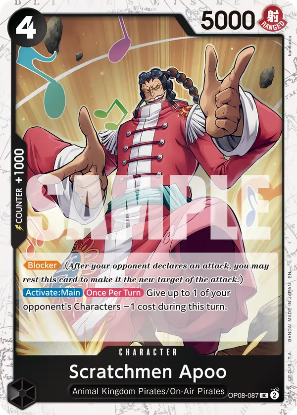 Scratchmen Apoo (Pirate Foil), Premium Booster -The Best- Vol. 2 OP08-087