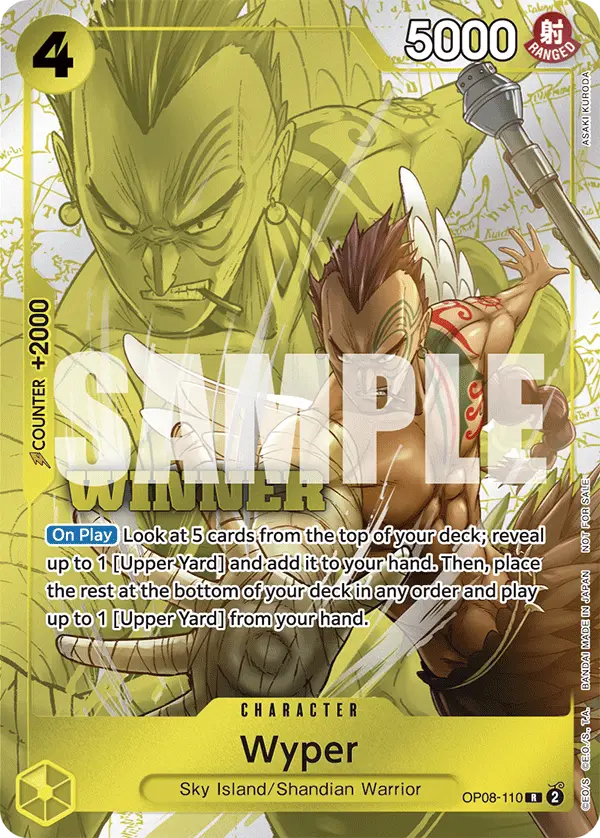 Wyper (Winner Pack 2025 Vol. 2), One Piece Promotion Cards OP08-110