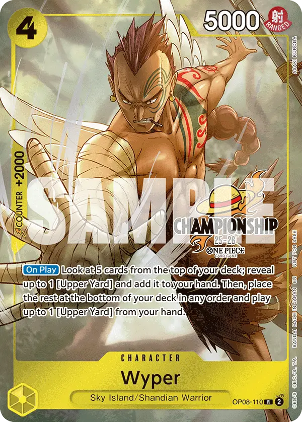 Wyper (CS 25-26 Celebration Pack), One Piece Promotion Cards OP08-110