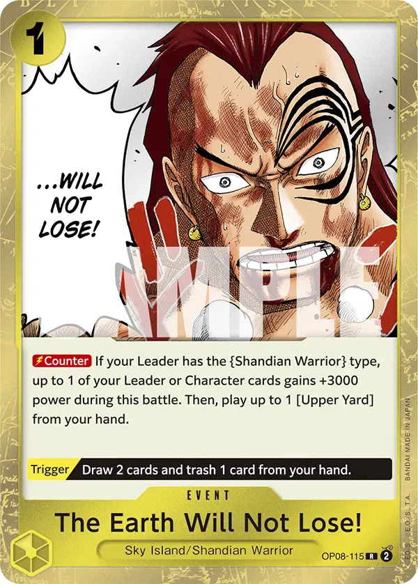 The Earth Will Not Lose!, Two Legends OP08-115