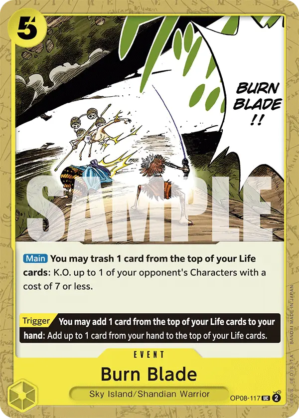 Burn Blade, Two Legends OP08-117