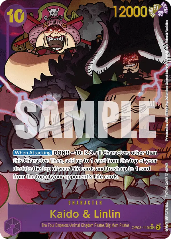 Kaido & Linlin (Alt Art), Two Legends OP08-119