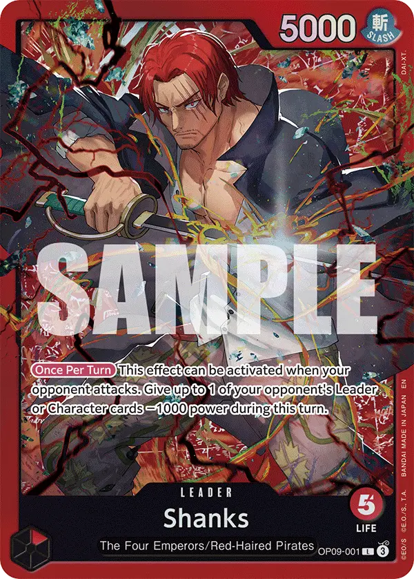 Shanks (Reprint), Starter Deck 23 RED Shanks OP09-001
