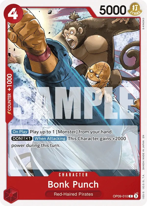 Bonk Punch (Reprint), Starter Deck 23 RED Shanks OP09-010