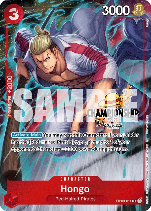 Hongo (CS 25-26 Celebration Pack), One Piece Promotion Cards OP09-011
