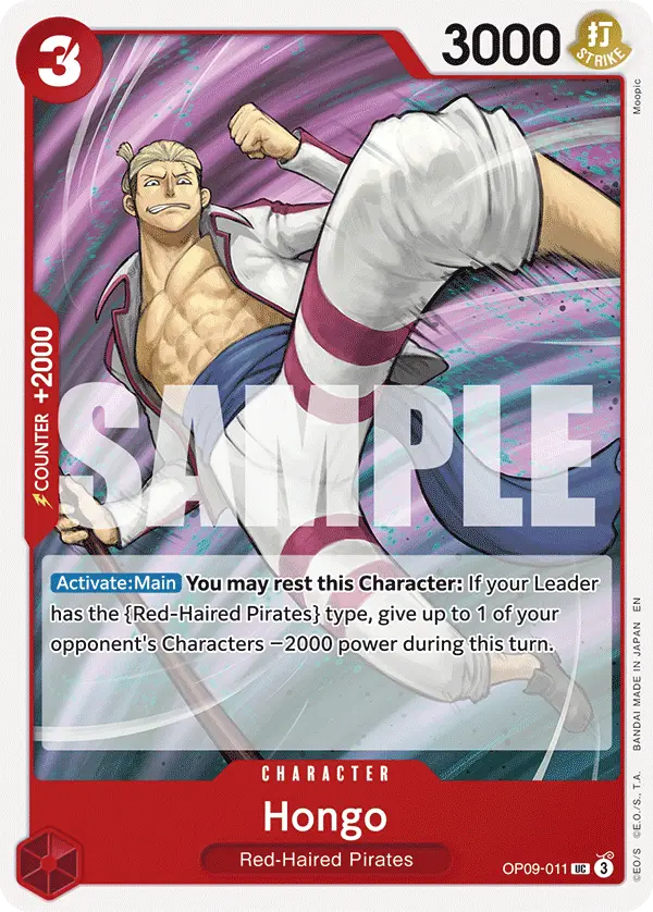 Hongo (Reprint), Starter Deck 23 RED Shanks OP09-011