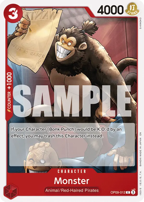 Monster (Reprint), Starter Deck 23 RED Shanks OP09-012