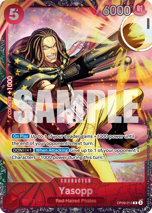 Yasopp (Championship 25-26 Offline Regionals Season 2), One Piece Promotion Cards OP09-013