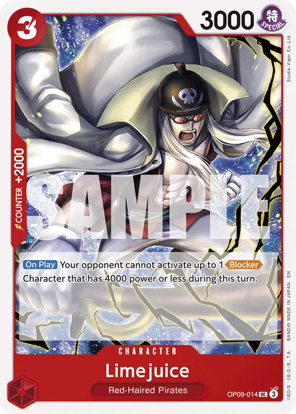 Limejuice (Reprint), Starter Deck 23 RED Shanks OP09-014