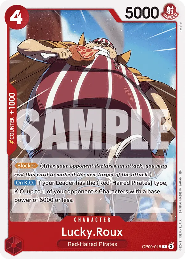 Lucky.Roux (Reprint), Starter Deck 23 RED Shanks OP09-015