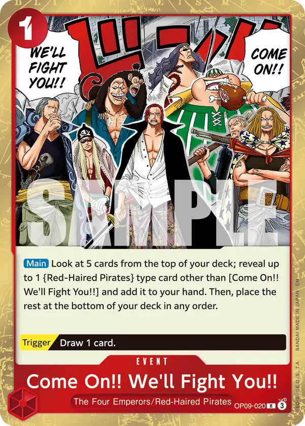 Come On!! We'll Fight You!! (Reprint), Premium Booster -The Best- Vol. 2 OP09-020