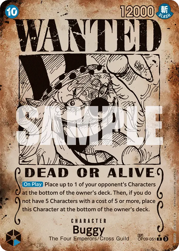 Buggy (Wanted Poster), Emperors in the New World OP09-051
