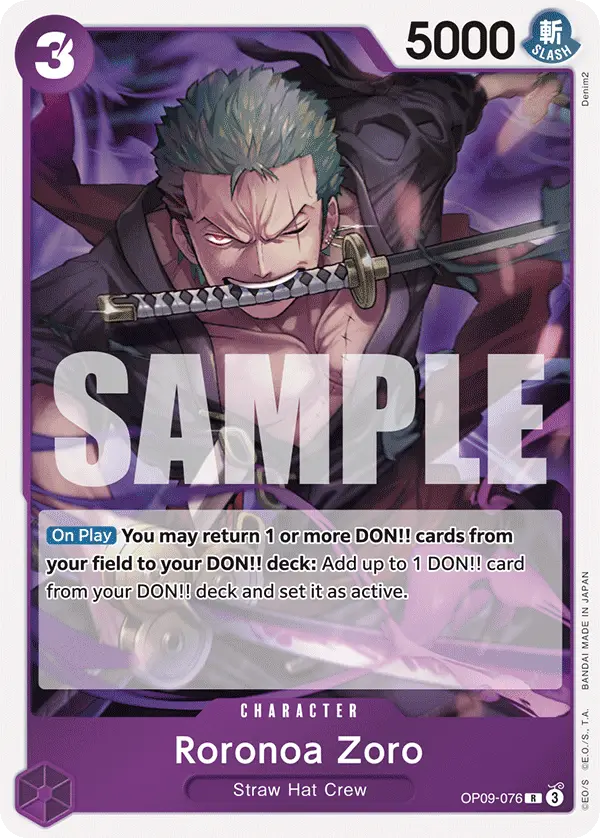 Roronoa Zoro, Emperors in the New World OP09-076