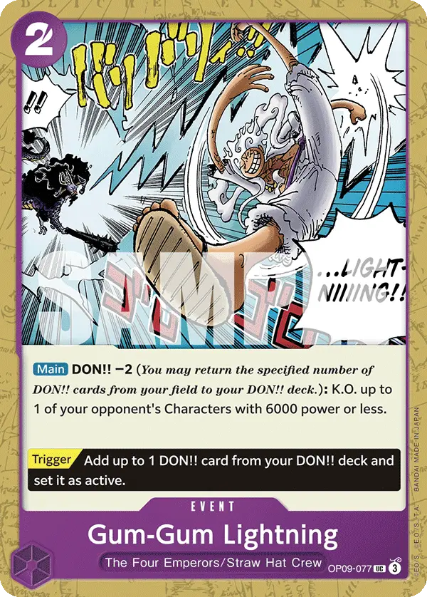 Gum-Gum Lightning, Emperors in the New World OP09-077