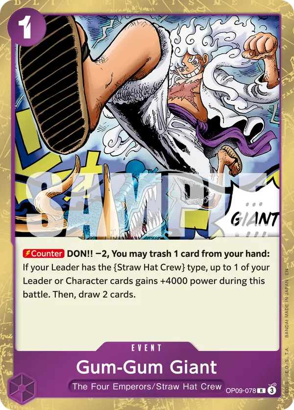 Gum-Gum Giant (Reprint), Premium Booster -The Best- Vol. 2 OP09-078