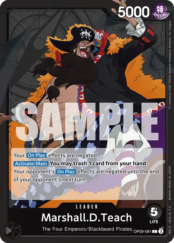 Marshall.D.Teach, Emperors in the New World OP09-081