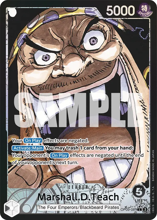Marshall.D.Teach (Alt Art), Emperors in the New World OP09-081