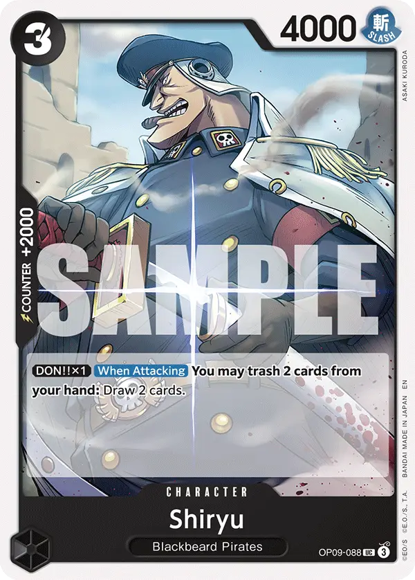 Shiryu (Reprint), Starter Deck 27 BLACK Marshall.D.Teach OP09-088