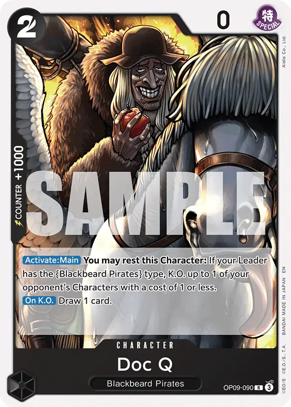 Doc Q (Reprint), Starter Deck 27 BLACK Marshall.D.Teach OP09-090