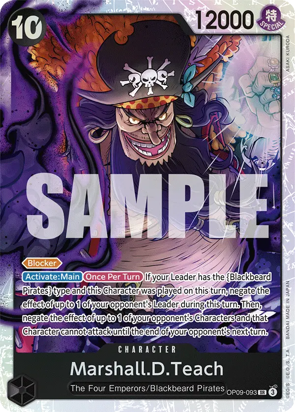 Marshall.D.Teach, Emperors in the New World OP09-093