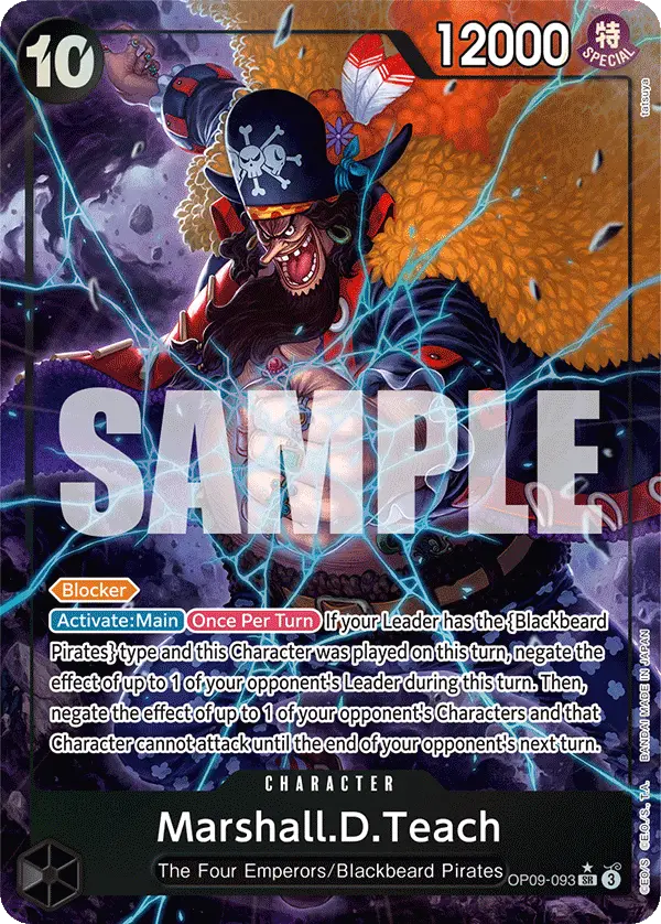 Marshall.D.Teach (Alt Art), Emperors in the New World OP09-093