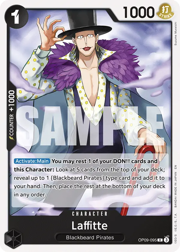 Laffitte (Reprint), Starter Deck 27 BLACK Marshall.D.Teach OP09-095